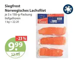 V Markt Siegfrost norwegisches lachsfilet Angebot