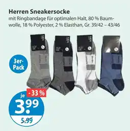 V Markt Herren sneakersocke Angebot