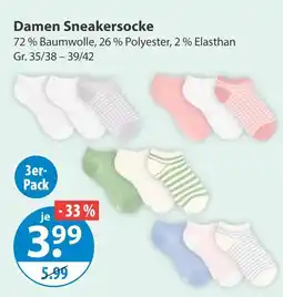V Markt Damen sneakersocke Angebot