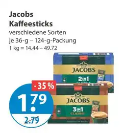 V Markt Jacobs kaffeesticks 2in1 Angebot