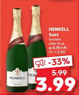 Kaufland Henkell sekt trocken Angebot