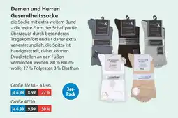 V Markt Damen und herren gesundheitssocke Angebot