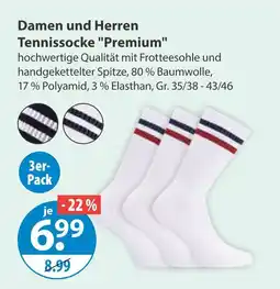 V Markt Damen und herren tennissocke premium Angebot