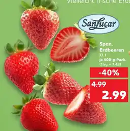 Kaufland Sanlucar spanische erdbeeren kl. i Angebot
