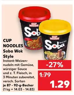 Kaufland Cup noodles soba wok style Angebot