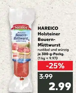 Kaufland Hareico holsteiner bauern-mettwurst Angebot