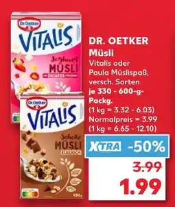 Kaufland Dr. oetker vitalis joghurt müsli Angebot