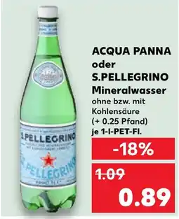 Kaufland Acqua panna mineralwasser Angebot