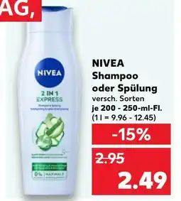 Kaufland Nivea shampoo Angebot