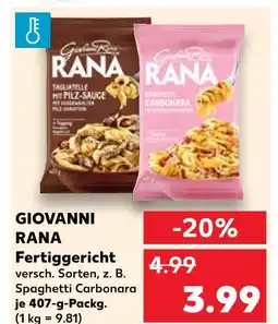 Kaufland Giovanni rana fertiggericht Angebot
