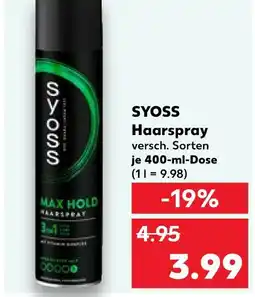 Kaufland Syoss haarspray Angebot