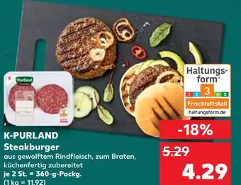 Kaufland K-purland steakburger Angebot