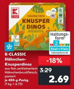 Kaufland K-classic hähnchen-knusperdinos Angebot