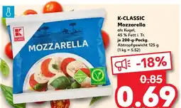 Kaufland K-classic mozzarella Angebot