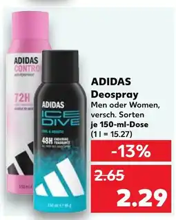 Kaufland Adidas deospray Angebot