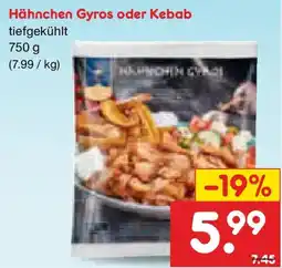Netto Marken-Discount Hähnchen Gyros oder Kebab Angebot