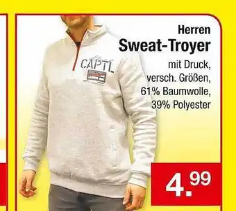 Zimmermann Herren Sweat Troyer Angebot