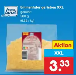 Netto Marken-Discount GUTES Land Emmentaler gerieben XXL Angebot