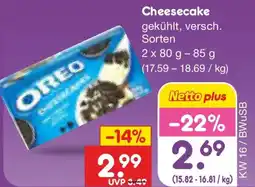 Netto Marken-Discount OREO Cheesecake Angebot