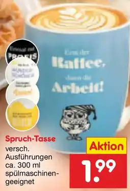 Netto Marken-Discount Spruch-Tasse Angebot