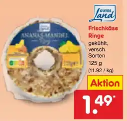 Netto Marken-Discount GUTES Land Frischkäse Ringe Angebot
