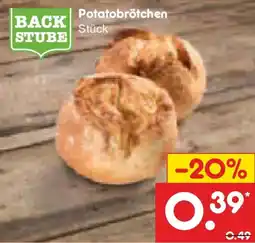 Netto Marken-Discount BACK STUBE Potatobrötchen Angebot