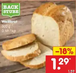 Netto Marken-Discount BACK STUBE Weißbrot Angebot