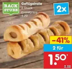 Netto Marken-Discount BACK STUBE Geflügelrolle Angebot