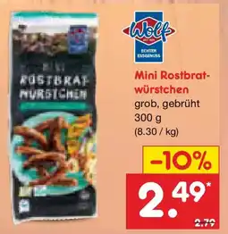 Netto Marken-Discount Wolf Mini Rostbrat würstchen Angebot