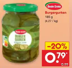 Netto Marken-Discount Beste Ernte Burgergurken Angebot