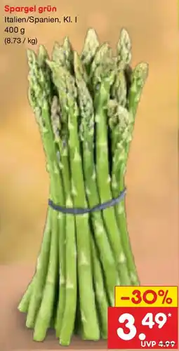 Netto Marken-Discount Spargel grün Angebot