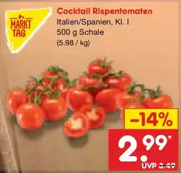 Netto Marken-Discount MARKT TAG Cocktail Rispentomaten Angebot