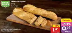 Netto Marken-Discount BACK STUBE Peperoni Baguette Angebot