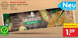 Netto Marken-Discount GENUSS WELT Mehrkornbaguette Angebot