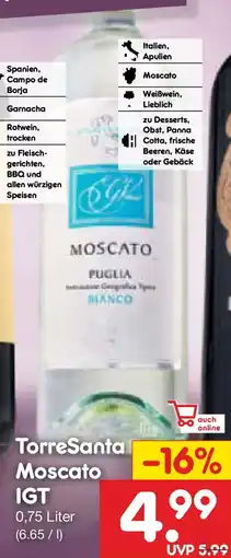 Netto Marken-Discount TorreSanta Moscato IGT Angebot