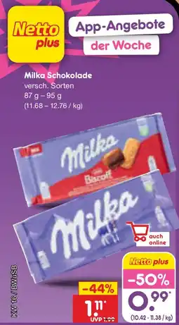 Netto Marken-Discount Milka Schokolade Angebot