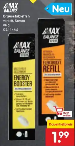 Netto Marken-Discount Max balance brausetabletten Angebot