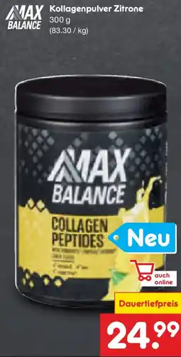 Netto Marken-Discount Max balance kollagenpulver zitrone Angebot