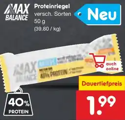 Netto Marken-Discount Max balance Proteinriegel Angebot