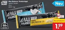 Netto Marken-Discount Max balance proteinriegel Angebot