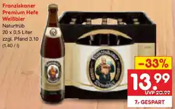 Netto Marken-Discount Franziskaner Premium Hefe Weißbier Angebot