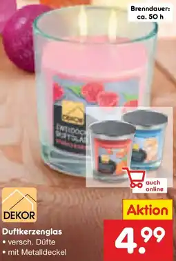 Netto Marken-Discount DEKOR Duftkerzenglas Angebot
