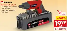 Netto Marken-Discount Einhell Akkuschrauber 3,6V Angebot