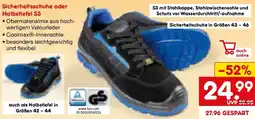Netto Marken-Discount Sicherheitsschuhe oder Halbstiefel S3 Angebot