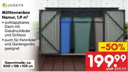 Netto Marken-Discount JUSKYS Mülltonnenbox Namur, 1,9 m² Angebot