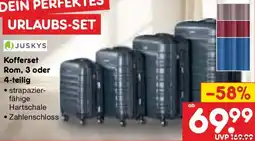 Netto Marken-Discount JUSKYS Kofferset Rom, 3 oder 4-teilig Angebot