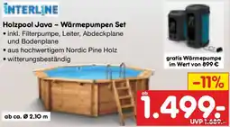 Netto Marken-Discount INTERLINE Holzpool Java - Wärmepumpen Set Angebot