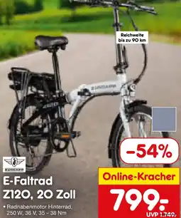 Netto Marken-Discount ZUNDAPP E-Faltrad Z120, 20 Zoll Angebot
