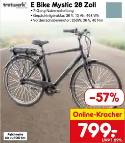 Netto Marken-Discount tretwerk E Bike Mystic 28 Zoll Angebot