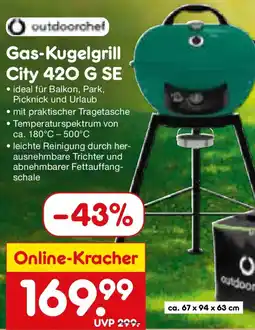 Netto Marken-Discount outdoorchef Gas-Kugelgrill City 420 G SE Angebot